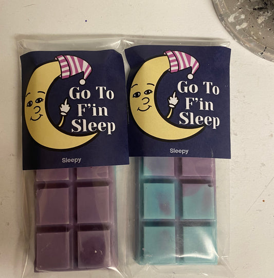 'GO TO F'IN SLEEP' Wax Melt Snap Bar