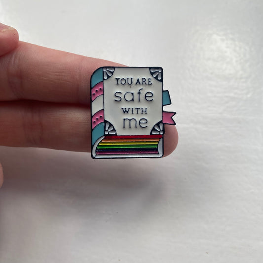 Safe With Me Pin