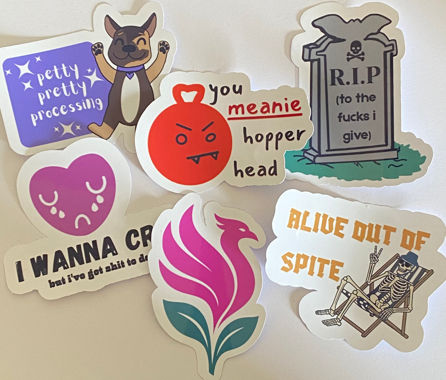 'BLOOMIN' PHOENIX' Die-Cut Self Adhesive Sticker