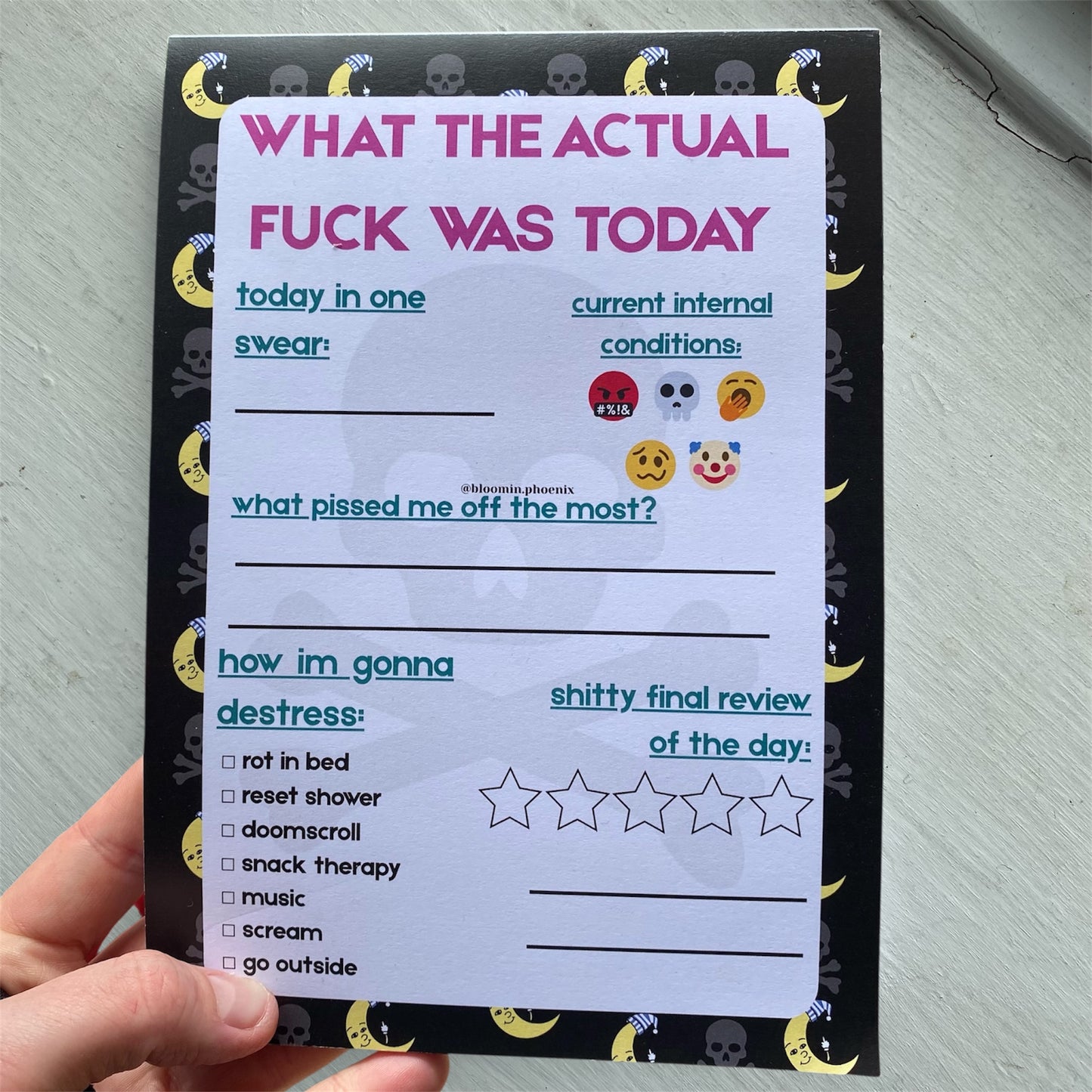 'WTAF WAS TODAY' A5 notepad